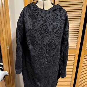Killstar Grand Sorceror Black Flocked Velvet Hoodie - Unisex Size M NWT